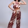 Conjunto de top halter y pantalón palazzo - Carola Pino Boutique